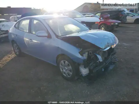 KMHDU4BD4AU213651 — 2010 Hyundai Elantra, Передняя часть, фото до ремонта