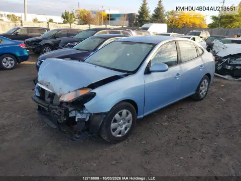 2010 Hyundai Elantra Gl VIN KMHDU4BD4AU213651 фото 2