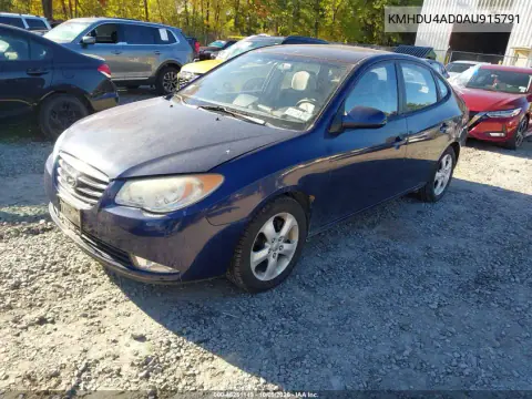 2010 Hyundai Elantra Se VIN KMHDU4AD0AU915791 фото 3