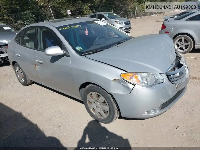 2010 Hyundai Elantra Gls VIN KMHDU4AD1AU199368 фото 2
