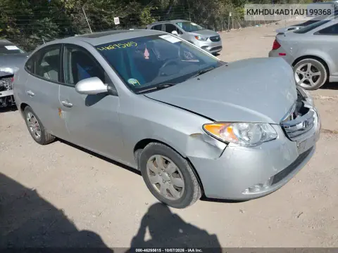 2010 Hyundai Elantra Gls VIN KMHDU4AD1AU199368 фото 2