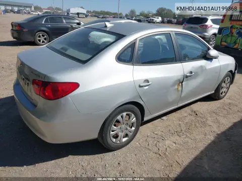 2010 Hyundai Elantra Gls VIN KMHDU4AD1AU199368 фото 5