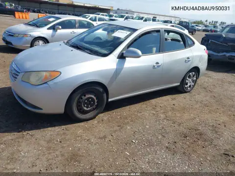 KMHDU4AD8AU950031 — 2010 Hyundai Elantra, фото 3 с аукциона IAAI, Естественный износ