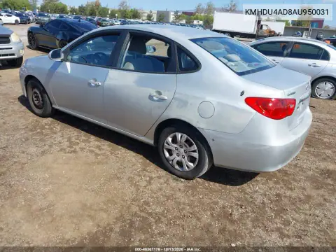 KMHDU4AD8AU950031 — 2010 Hyundai Elantra, Естественный износ, фото до ремонта
