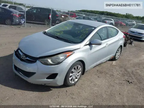 2011 Hyundai Elantra Gl VIN 5NPDH4AE6BH011781 фото 3