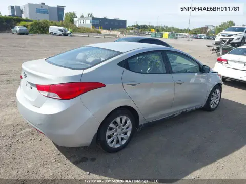 2011 Hyundai Elantra Gl VIN 5NPDH4AE6BH011781 фото 5