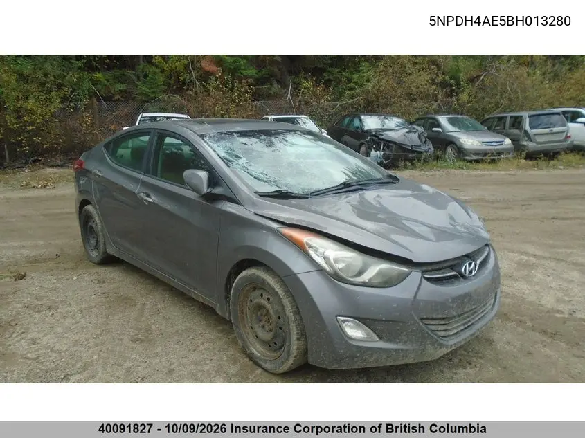 2011 Hyundai Elantra Gls/Limited VIN 5NPDH4AE5BH013280 фото 1