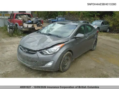 2011 Hyundai Elantra Gls/Limited VIN 5NPDH4AE5BH013280 фото 2