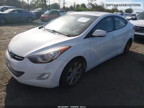 2011 Hyundai Elantra Limited VIN 5NPDH4AE6BH075996 фото 3