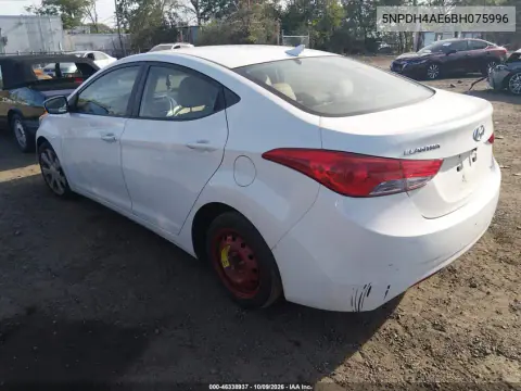 2011 Hyundai Elantra Limited VIN 5NPDH4AE6BH075996 фото 4