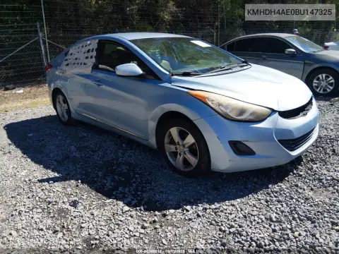 KMHDH4AE0BU147325 — 2011 Hyundai Elantra, Сзади, фото до ремонта
