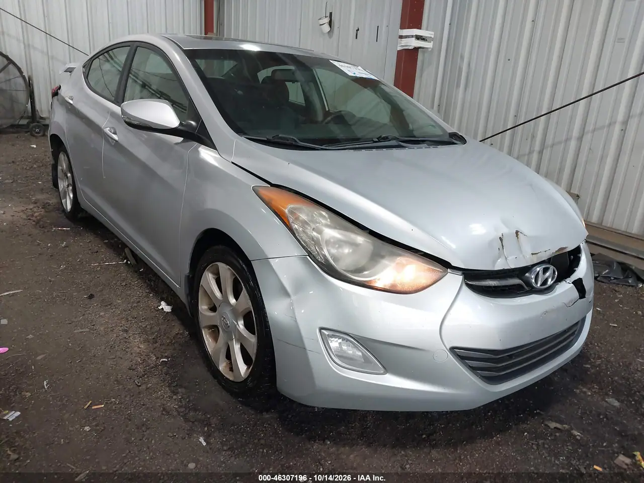 KMHDH4AE1CU382656 — 2012 Hyundai Elantra, фото 2 с аукциона IAAI, Задняя часть