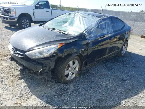 2013 Hyundai Elantra Gls VIN 5NPDH4AE4DH387477 фото 2