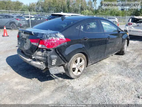 2013 Hyundai Elantra Gls VIN 5NPDH4AE4DH387477 фото 4