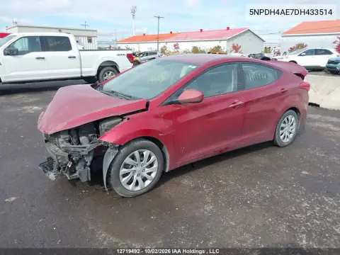 5NPDH4AE7DH433514 — 2013 Hyundai Elantra, фото 2 с аукциона IAAI 20.10.2026, Возможно механический