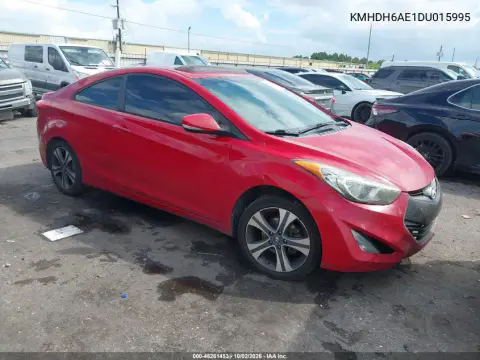 KMHDH6AE1DU015995 — 2013 Hyundai Elantra, Передний левый, фото до ремонта