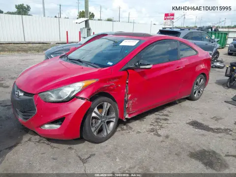 2013 Hyundai Elantra Se VIN KMHDH6AE1DU015995 фото 2