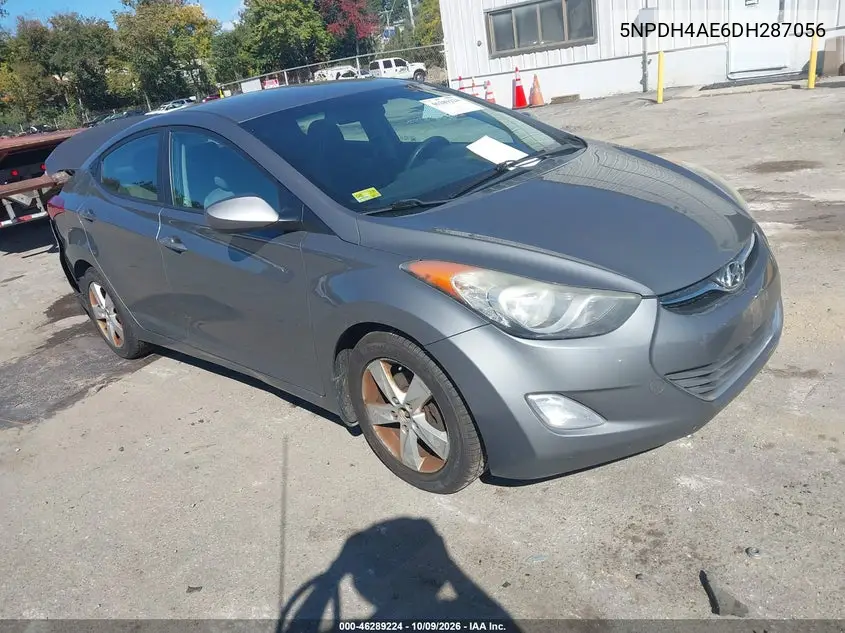 2013 Hyundai Elantra Gls VIN 5NPDH4AE6DH287056 фото 2