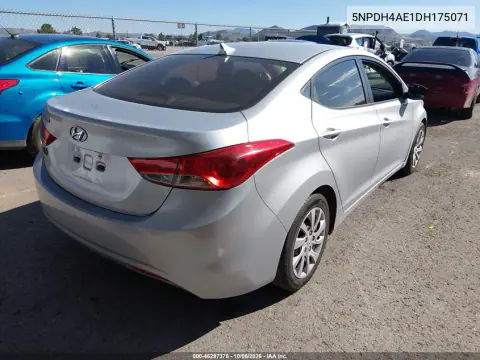 2013 Hyundai Elantra Gls VIN 5NPDH4AE1DH175071 фото 5