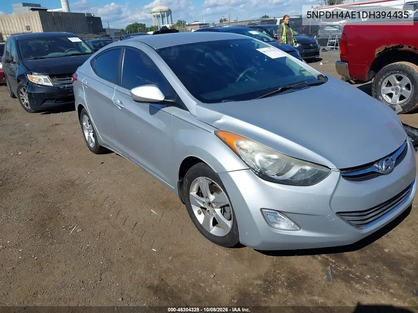 2013 Hyundai Elantra Gls VIN 5NPDH4AE1DH394435 фото 2
