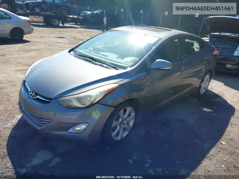 5NPDH4AE0DH451661 — 2013 Hyundai Elantra, фото 3 с аукциона IAAI, Угон