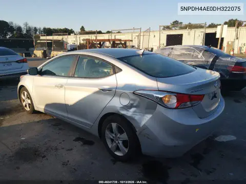 2013 Hyundai Elantra Gls VIN 5NPDH4AE0DH322075 фото 4