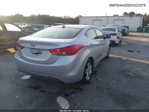 2013 Hyundai Elantra Gls VIN 5NPDH4AE0DH322075 фото 5