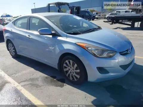 KMHDH4AE8DU491164 — 2013 Hyundai Elantra, Кража, фото до ремонта