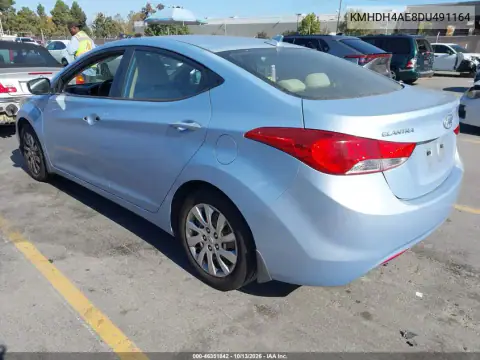 KMHDH4AE8DU491164 — 2013 Hyundai Elantra, фото 4 с аукциона IAAI, Кража