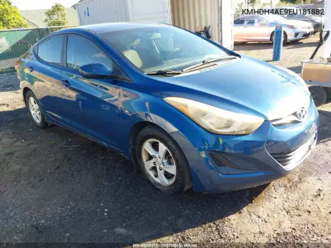 KMHDH4AE9EU181882 — 2014 Hyundai Elantra, Левая сторона, фото до ремонта