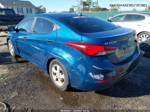 2014 Hyundai Elantra Se VIN KMHDH4AE9EU181882 фото 4