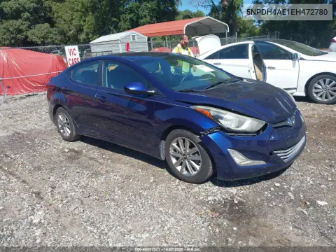 2014 Hyundai Elantra Se VIN 5NPDH4AE1EH472780 фото 1
