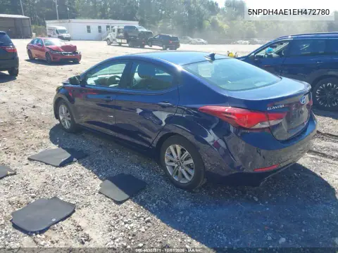 2014 Hyundai Elantra Se VIN 5NPDH4AE1EH472780 фото 3