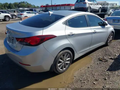 2014 Hyundai Elantra Se VIN 5NPDH4AE3EH519274 фото 5