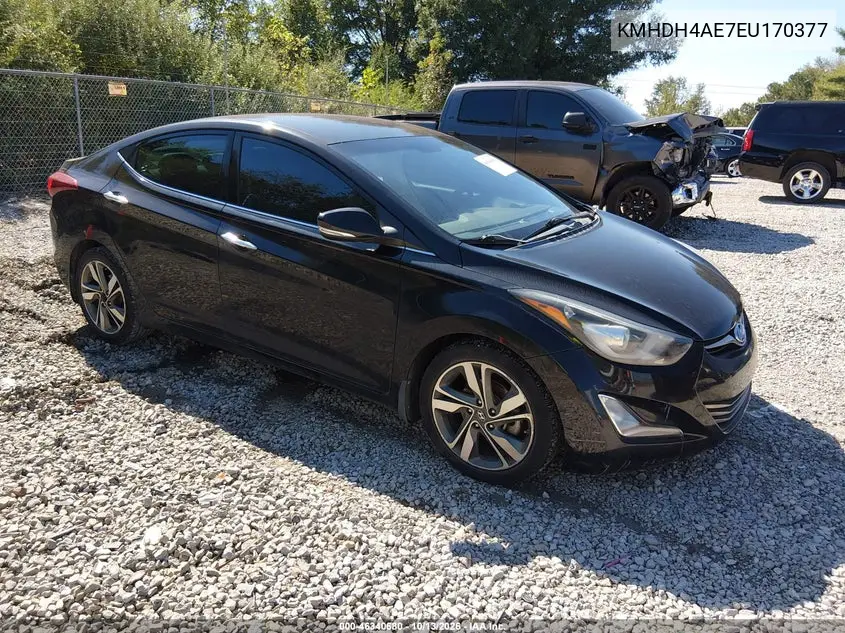 KMHDH4AE7EU170377 — 2014 Hyundai Elantra, фото 2 с аукциона IAAI, Левый бок