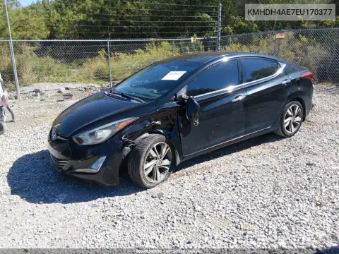KMHDH4AE7EU170377 — 2014 Hyundai Elantra, фото 3 с аукциона IAAI, Левый бок