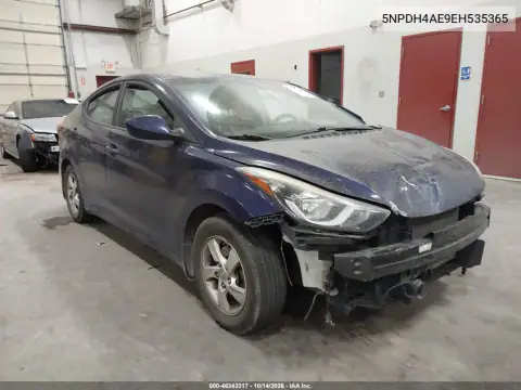 5NPDH4AE9EH535365 — 2014 Hyundai Elantra, Повреждения со всех сторон, фото до ремонта