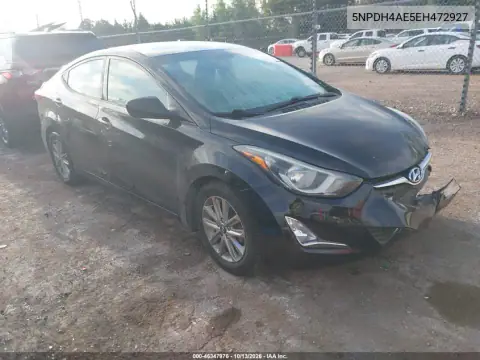 5NPDH4AE5EH472927 — 2014 Hyundai Elantra, Передняя часть, фото до ремонта