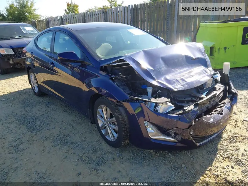 5NPDH4AE8EH499166 — 2014 Hyundai Elantra, фото 2 с аукциона IAAI, Естественный износ
