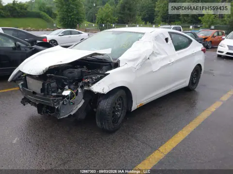 2015 Hyundai Elantra Gl VIN 5NPDH4AE1FH559435 фото 2
