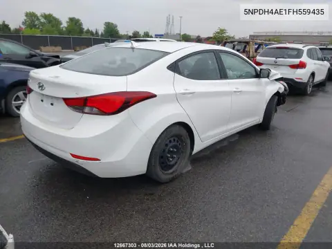 2015 Hyundai Elantra Gl VIN 5NPDH4AE1FH559435 фото 4