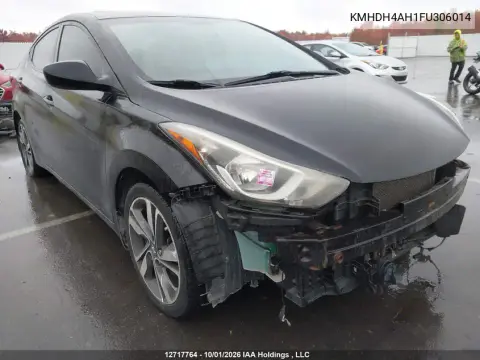 2015 Hyundai Elantra Gls VIN KMHDH4AH1FU306014 фото 2
