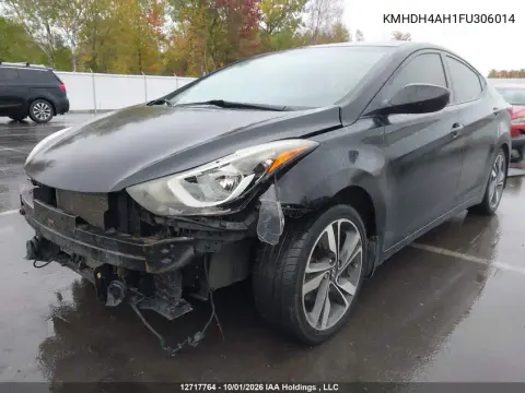 2015 Hyundai Elantra Gls VIN KMHDH4AH1FU306014 фото 3