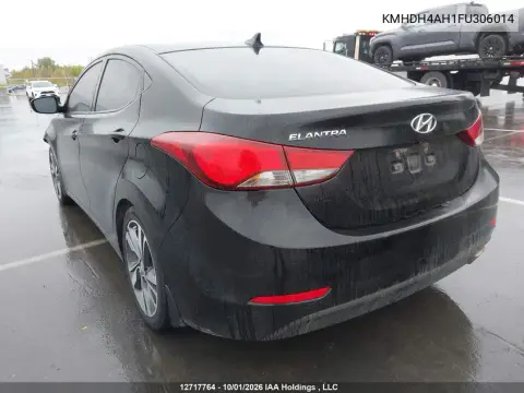 2015 Hyundai Elantra Gls VIN KMHDH4AH1FU306014 фото 4