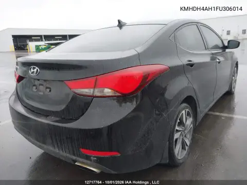 2015 Hyundai Elantra Gls VIN KMHDH4AH1FU306014 фото 5