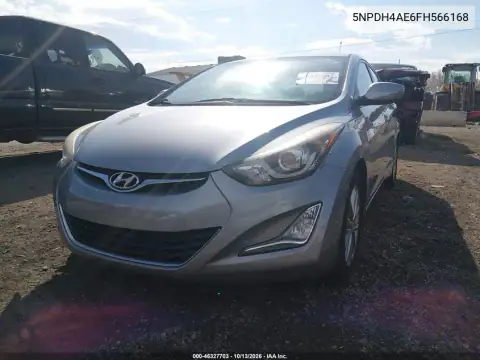 2015 Hyundai Elantra Se VIN 5NPDH4AE6FH566168 фото 3