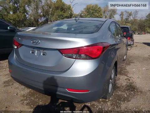 2015 Hyundai Elantra Se VIN 5NPDH4AE6FH566168 фото 5