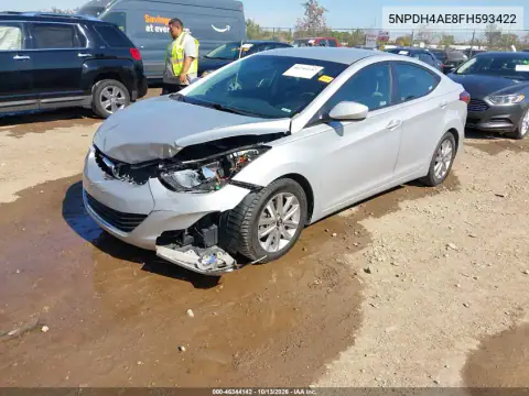 2015 Hyundai Elantra Se VIN 5NPDH4AE8FH593422 фото 3