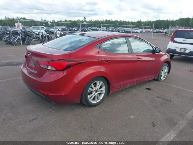 5NPDH4AE0GH655039 — 2016 Hyundai Elantra, фото 4 с аукциона IAAI 29.09.2026, Задняя часть