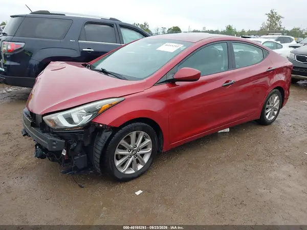 5NPDH4AE2GH754638 — 2016 Hyundai Elantra, фото 2 с аукциона IAAI 01.10.2026, Передняя часть